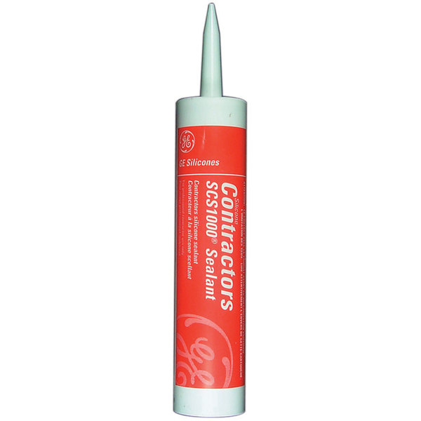 Ge GE SCS-1002 Contractors SCS1000 Silicone Sealant - White SCS-1002